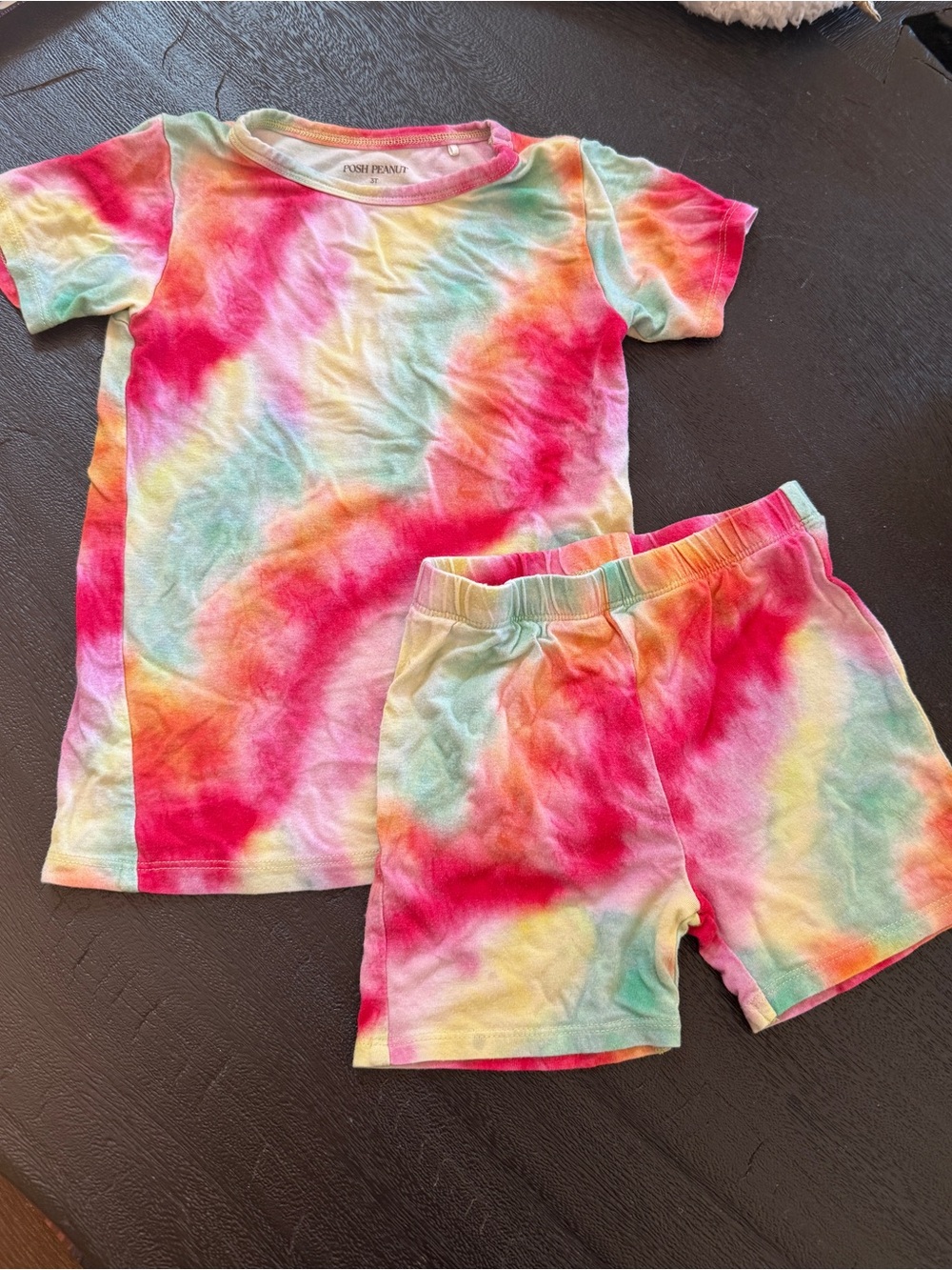 Posh Peanut Tie-Dye Short Pajama Set